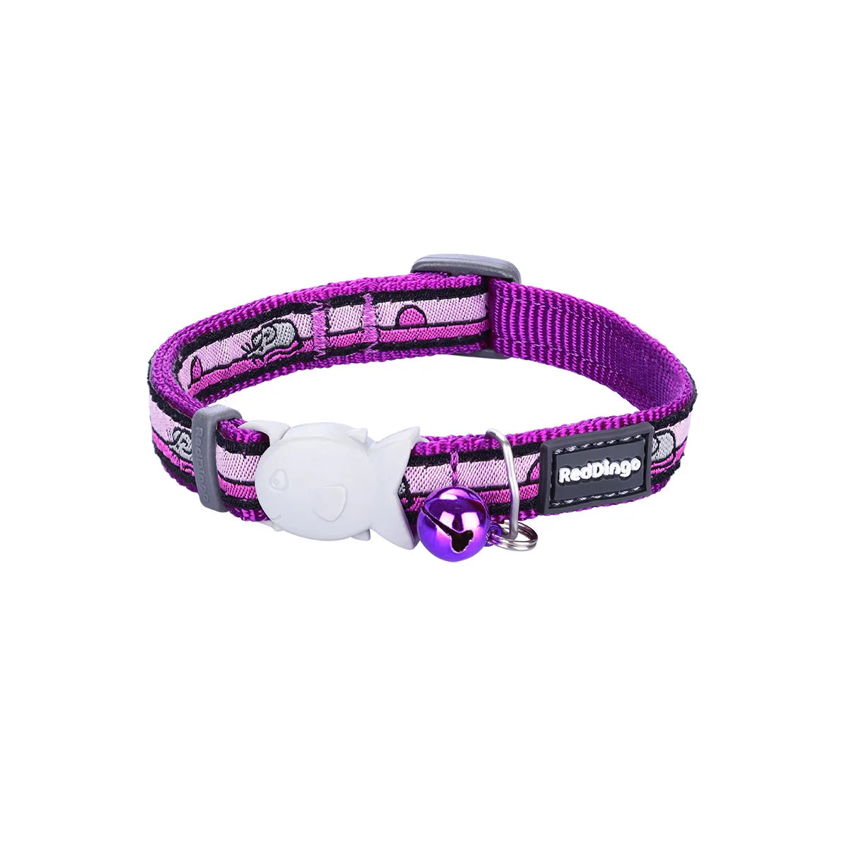 Red Dingo Cat Collar Design Mouse Purple