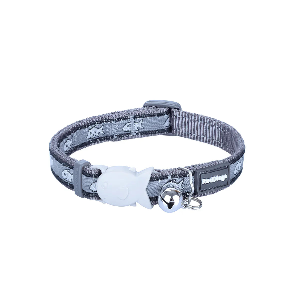 Red Dingo Cat Collar Design Shark Grey