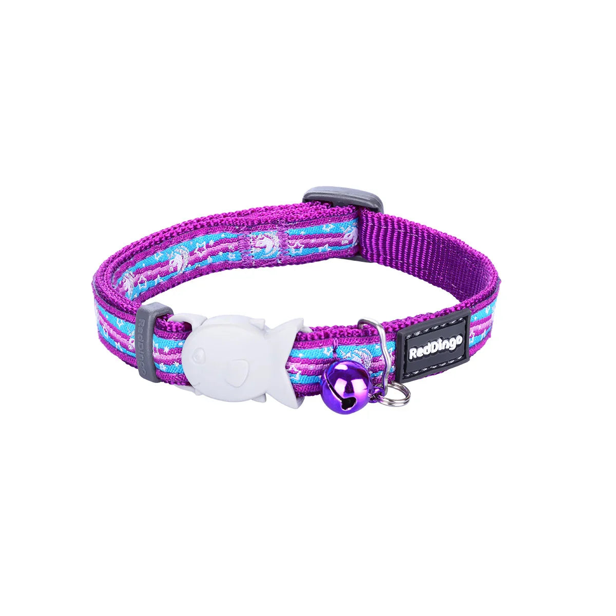 Red Dingo Cat Collar Design Unicorn Purple