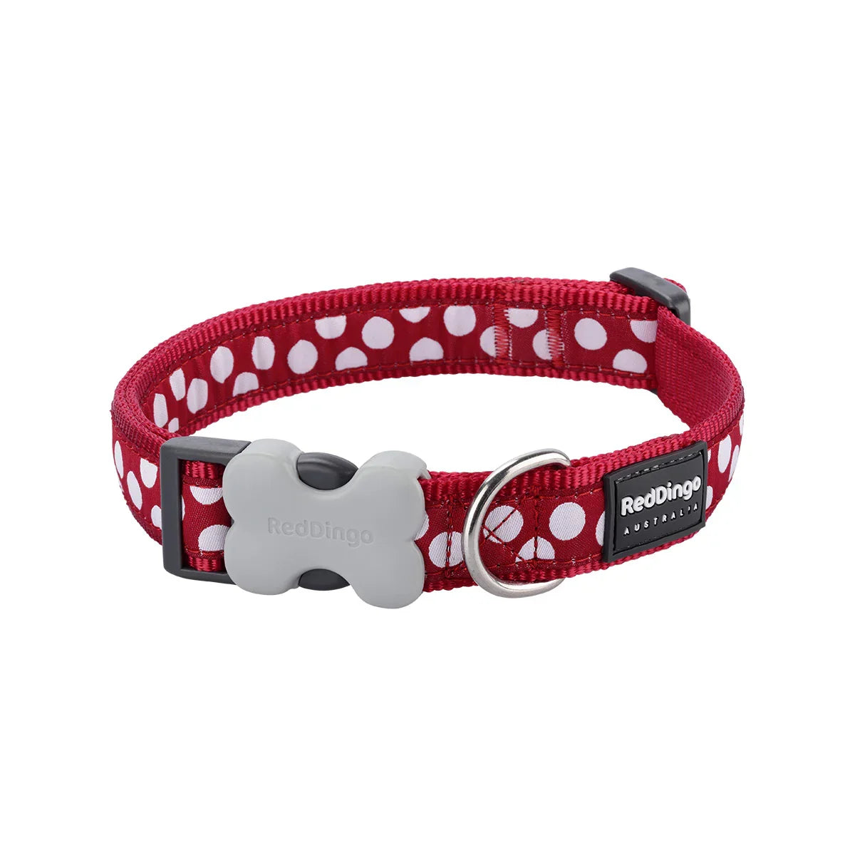 Dog Collar Design White Spots on Red