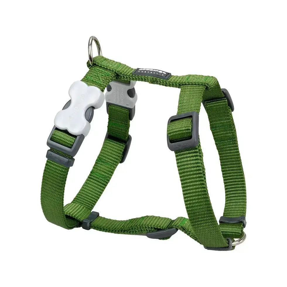 Dog H-Harness Classic Green