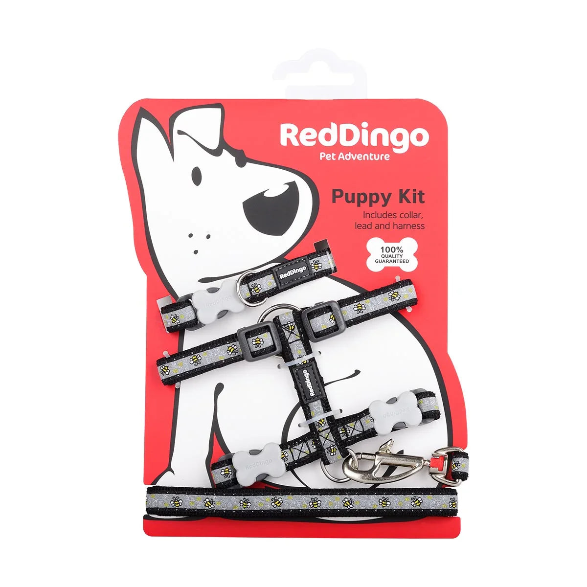 Red Dingo Puppy Pack Design Bumble Bee Black