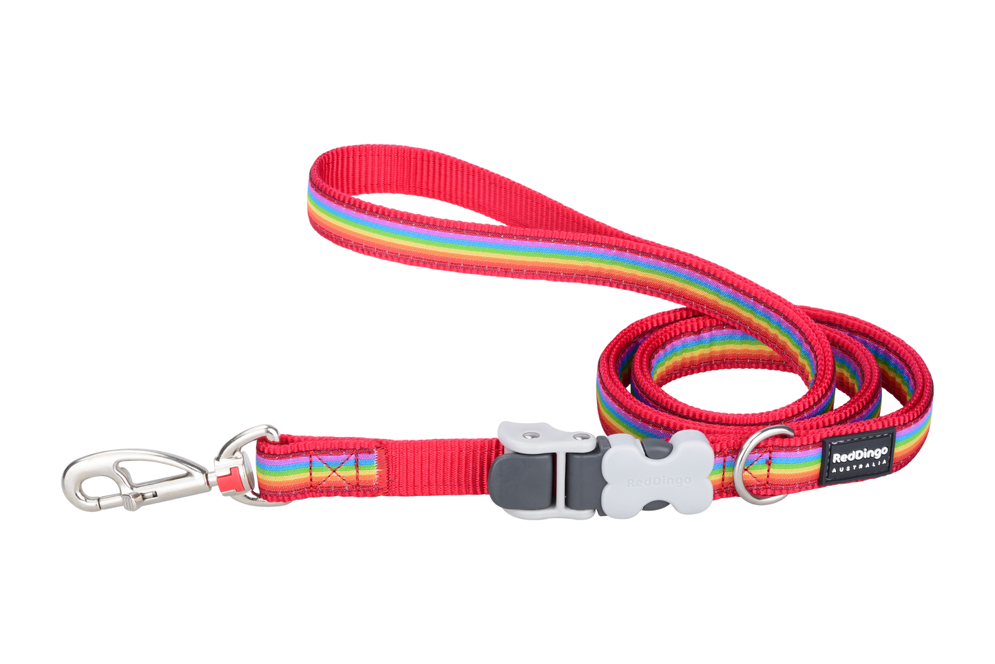 Dog Superlead Design Rainbow Red