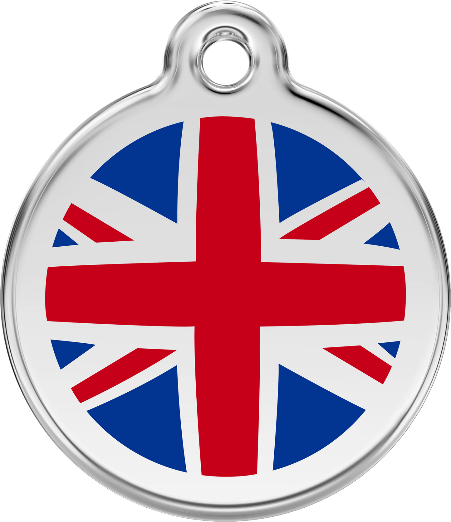 Red Dingo Enamel UK Flag ID Tag