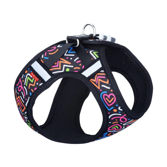 Mesh Harness Squiggles Black