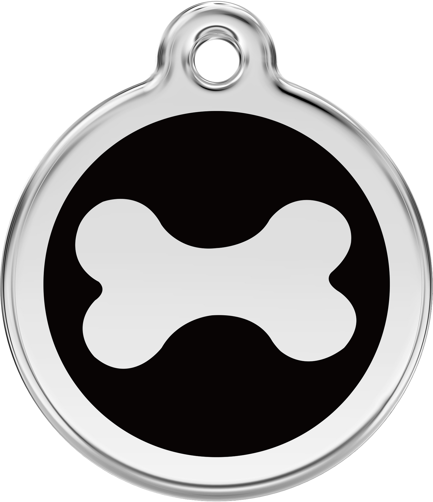 Red Dingo Enamel Bone ID Tag