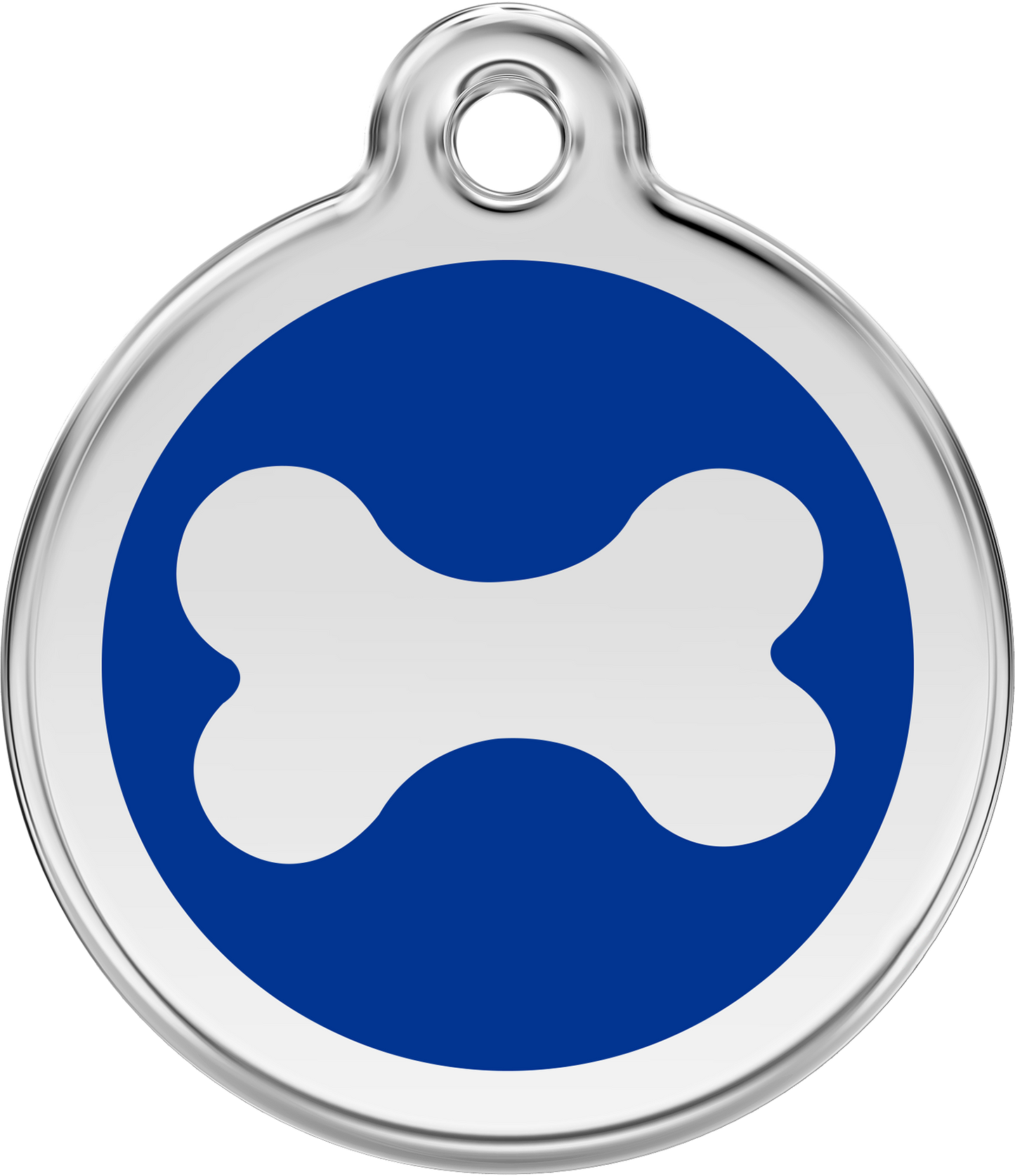 Red Dingo Enamel Bone ID Tag