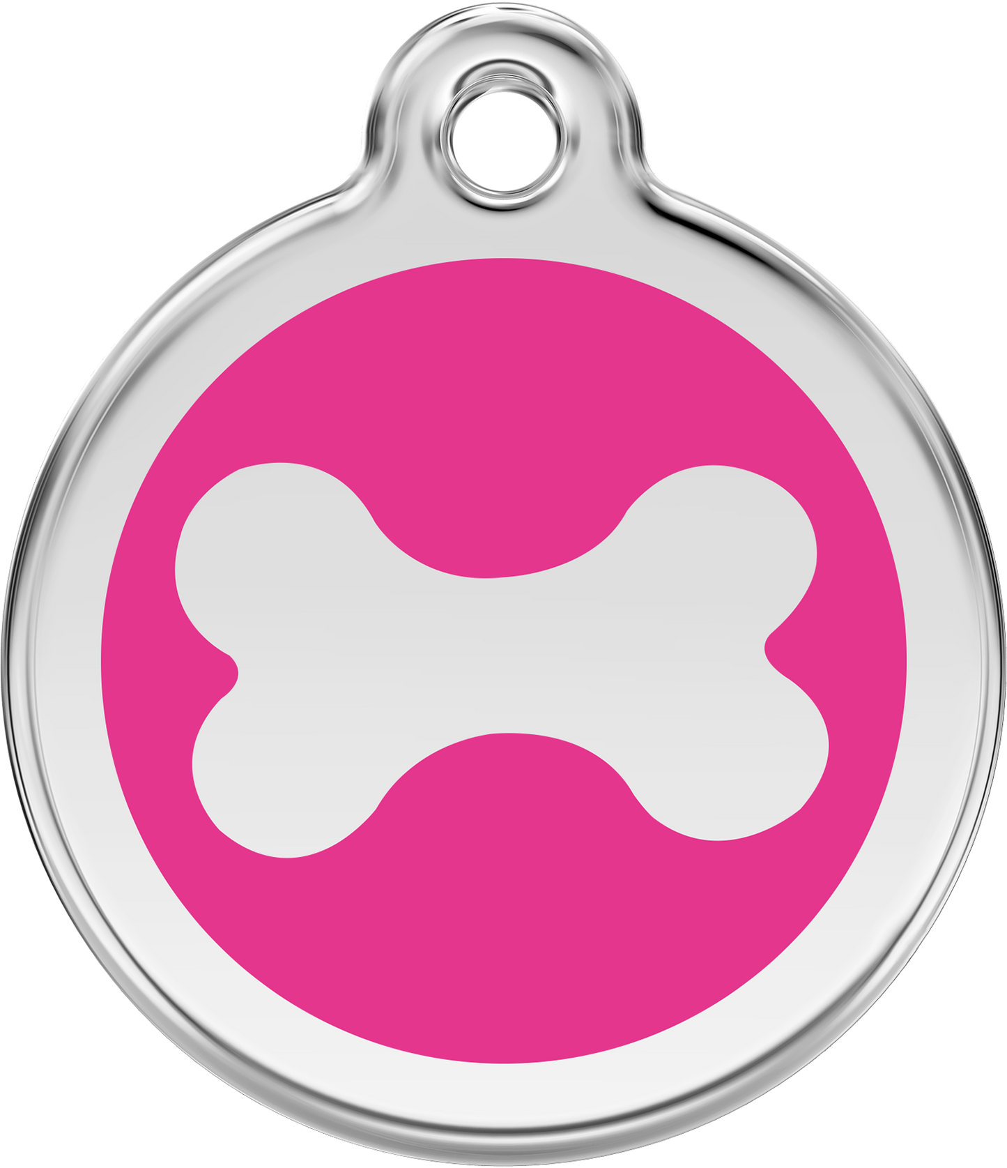 Red Dingo Enamel Bone ID Tag