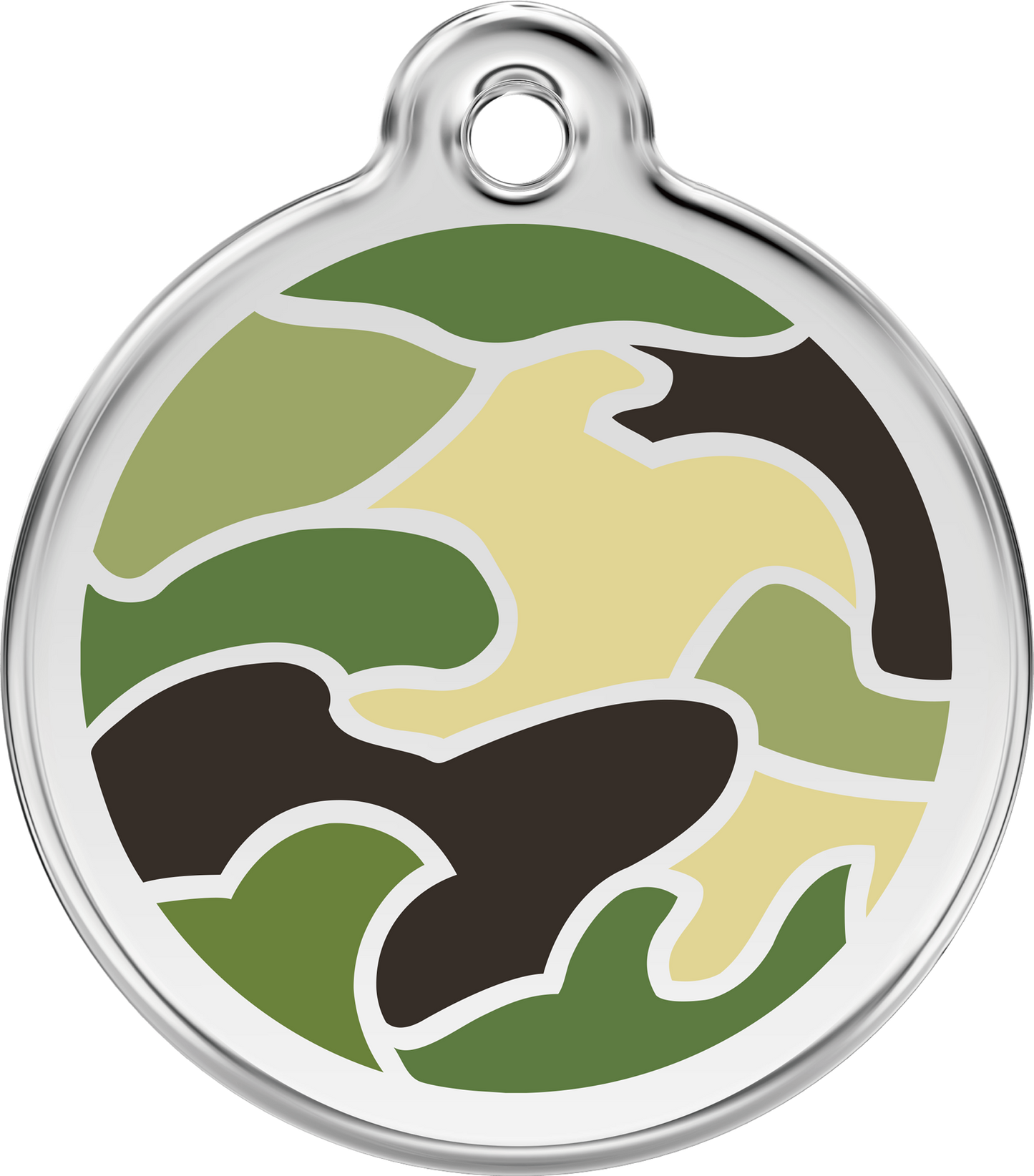 Red Dingo Enamel Camouflage ID Tag
