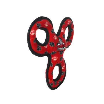 Tuffy Junior 3 Way Tug Red Paw