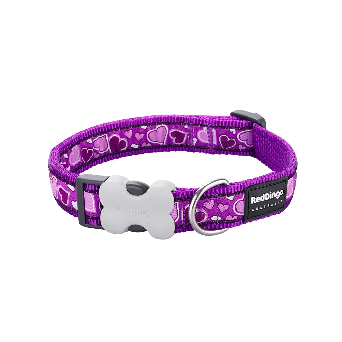 Red Dingo Dog Collar Design Breezy Love Purple