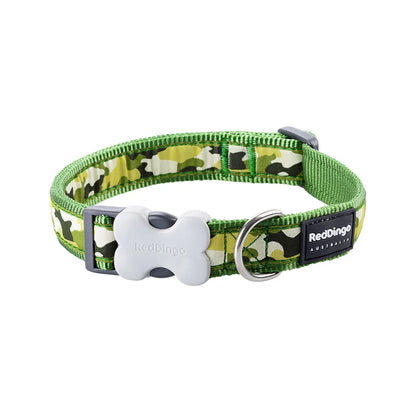 Dog Collar Design Camouflage Green