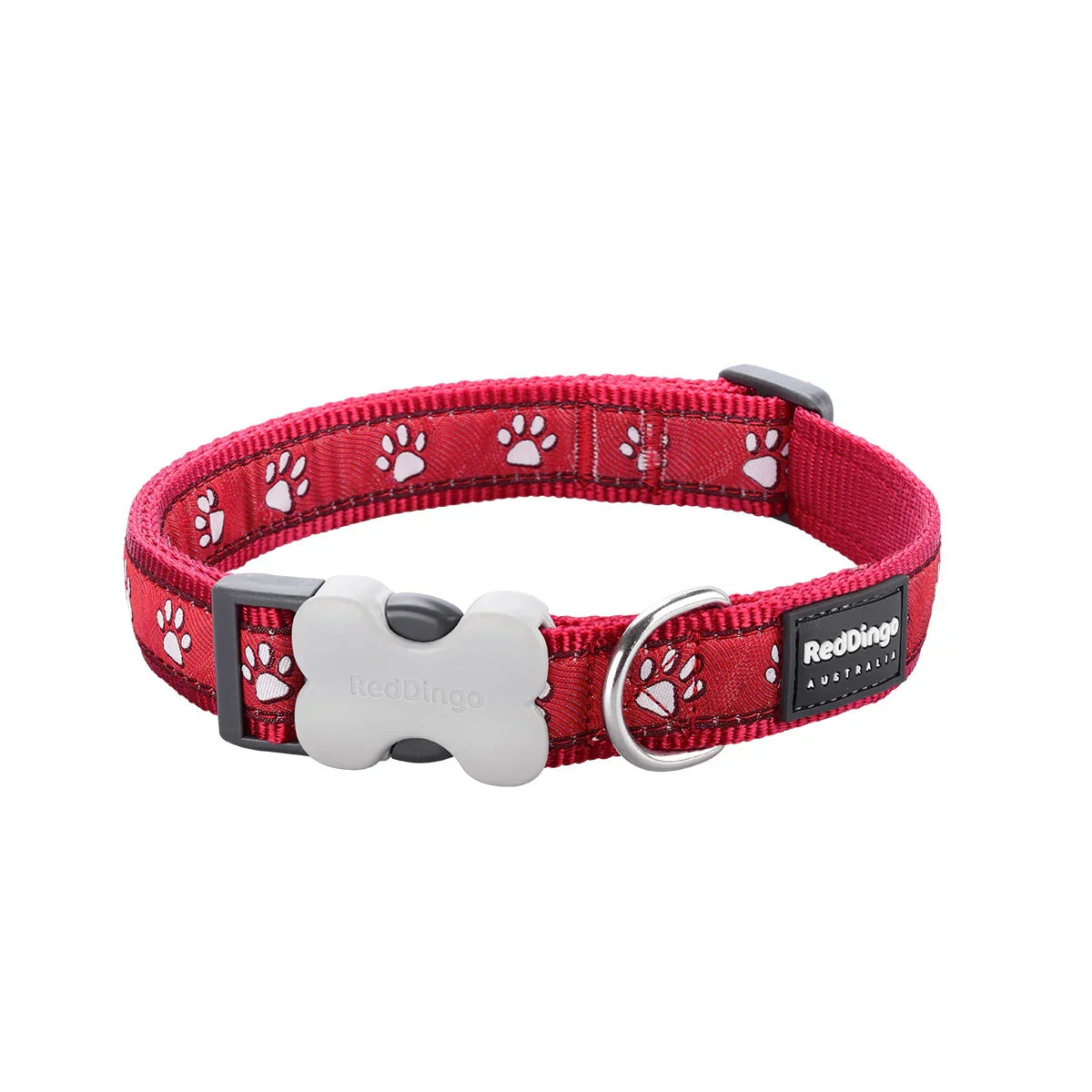 Dog Collar Design Desert Paws Red