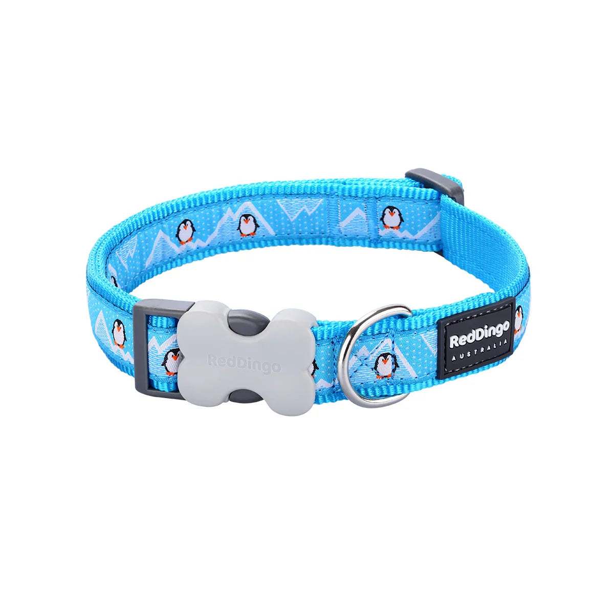 Dog Collar Design Penguin Turquoise