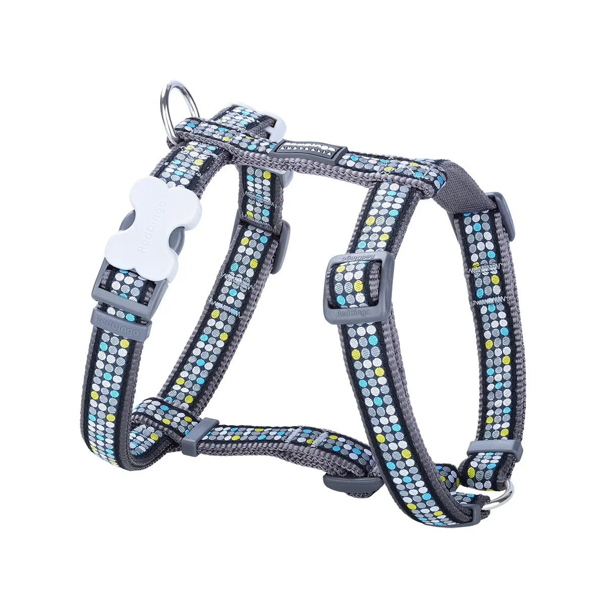 Dog H-Harness Design Modern on Cool Grey