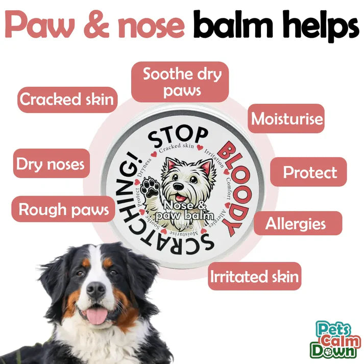 Stop Bloody Scratching Nose and Paw Balm Tin 80g