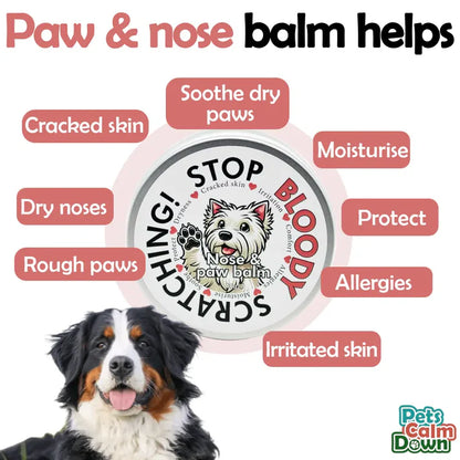 Stop Bloody Scratching Nose and Paw Balm Tin 80g