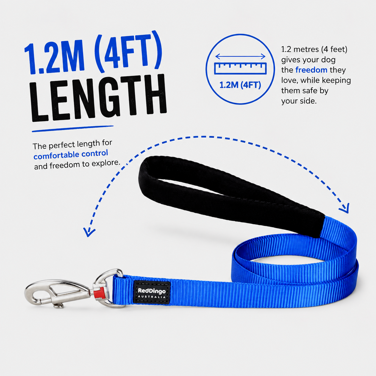 Dog Lead Classic Orange 1.2m