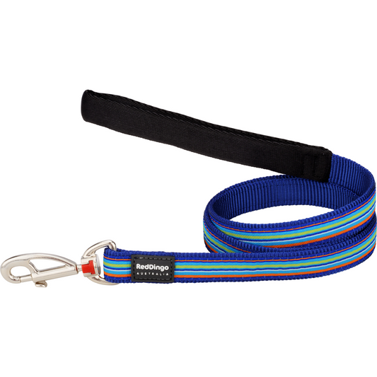 Dog Lead Design Horizontal Stripes Navy 1.2m