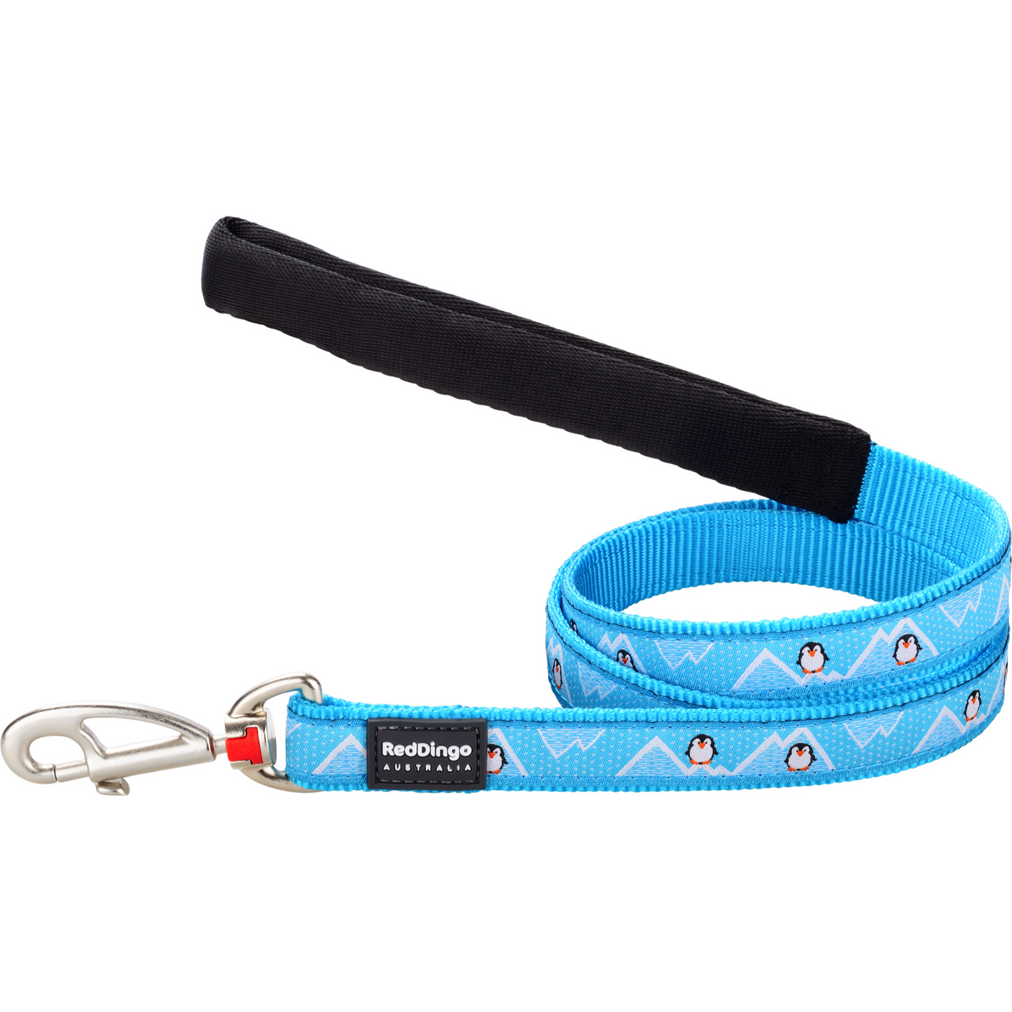 Dog Lead Design Penguin Turquoise 1.2m