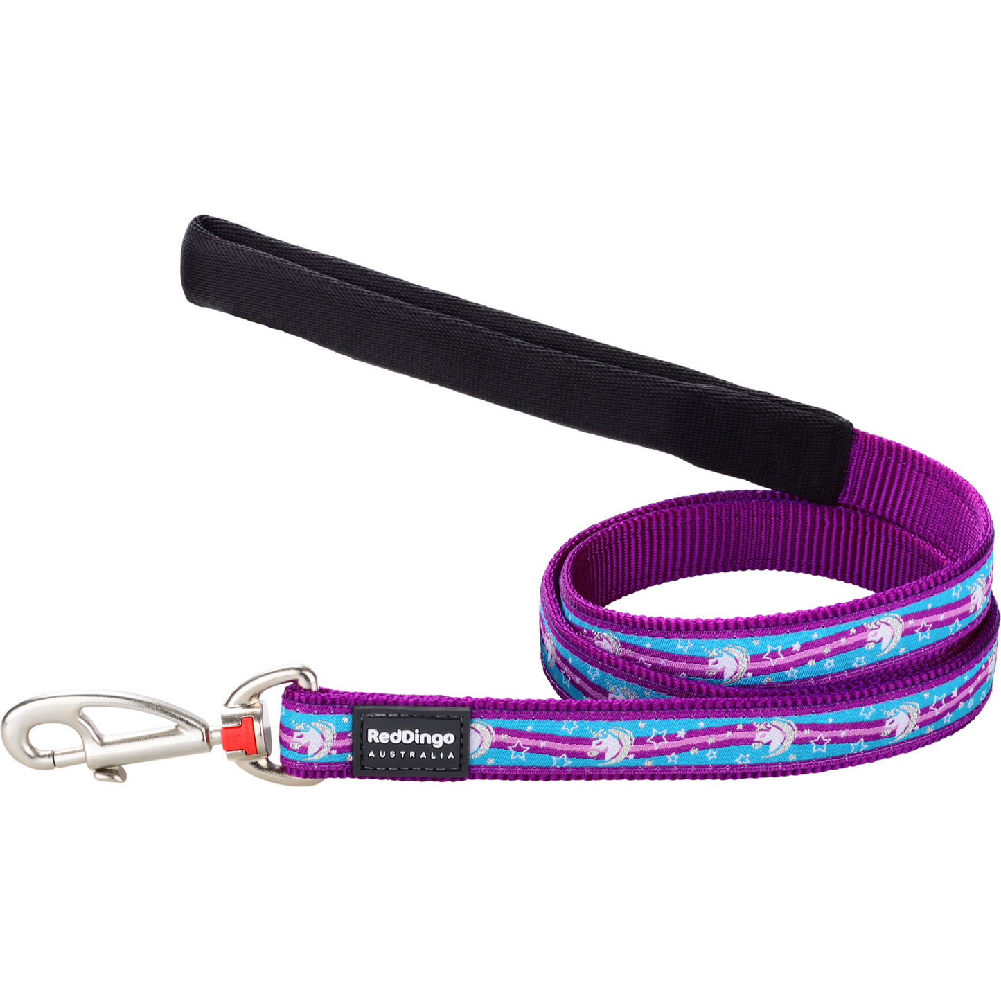 Dog Lead Design Unicorn Purple 1.2m