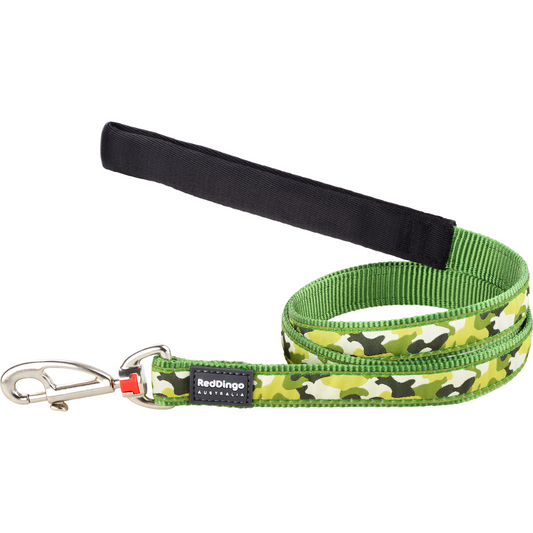 Dog Lead Design Camouflage Green 1.2m