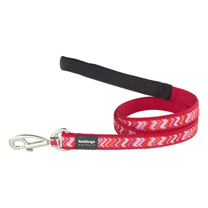 Dog Lead Design Pizzazz Red 1.2m