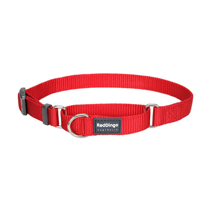 Dog Collar Half Check (Martingale) Classic Red