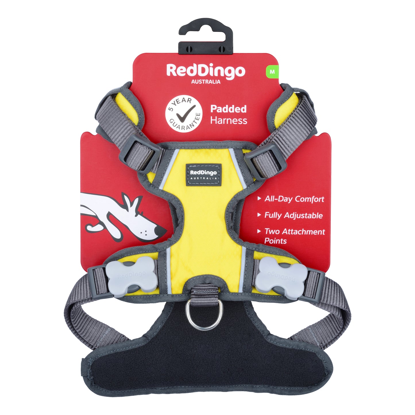 Dog Padded Harness Yellow