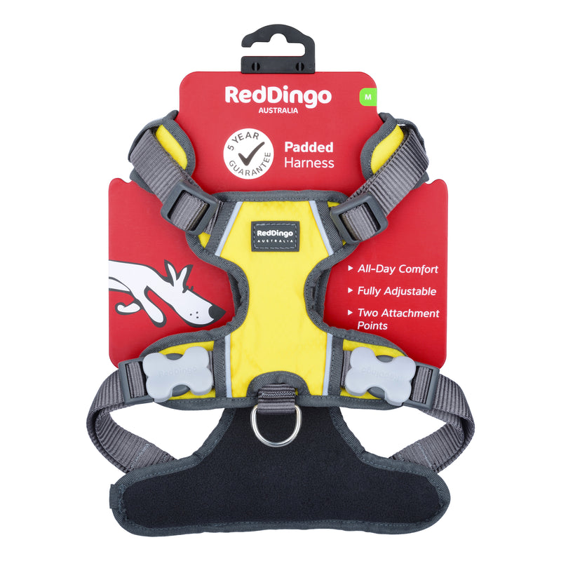 Dog Padded Harness Yellow
