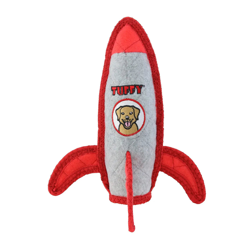 Red Tuffy lobster dog toy
