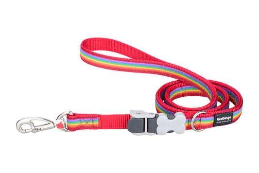 Dog Superlead Design Rainbow Red