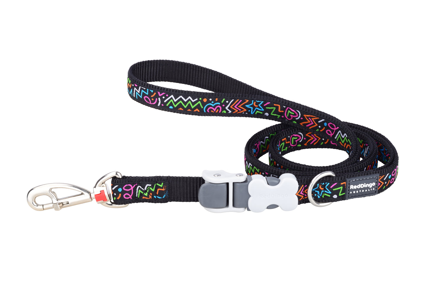 Dog Superlead Design Squiggles Black