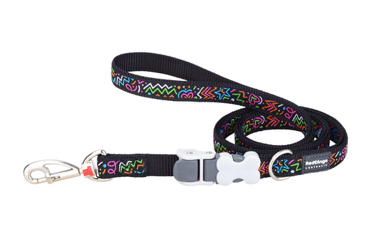 Dog Superlead Design Squiggles Black