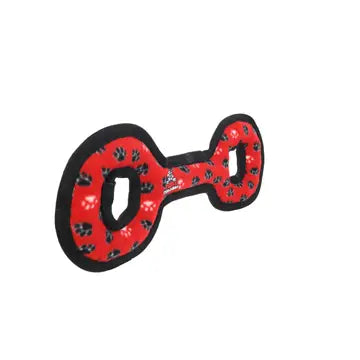 Tuffy Medium Tug-O-War Red Paw