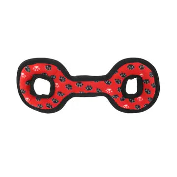 Tuffy Medium Tug-O-War Red Paw