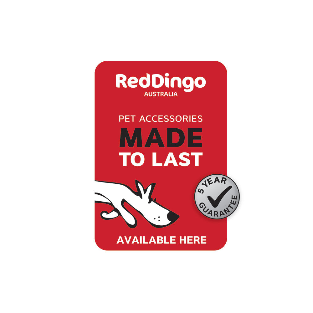 Red Dingo Window Sticker 5 Year Guarantee