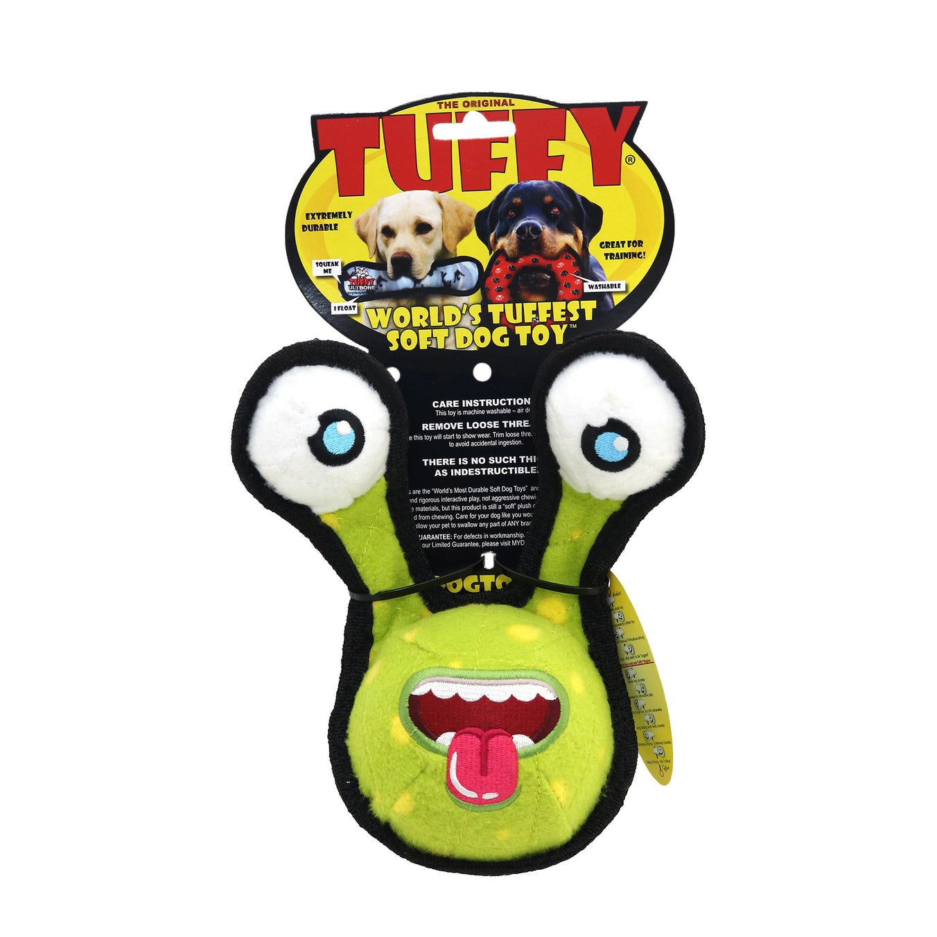 Tuffy Alien Ball - Green 2 Eye