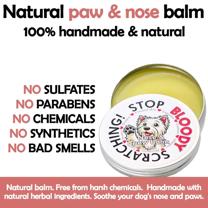 Stop Bloody Scratching Nose and Paw Balm Tin 80g